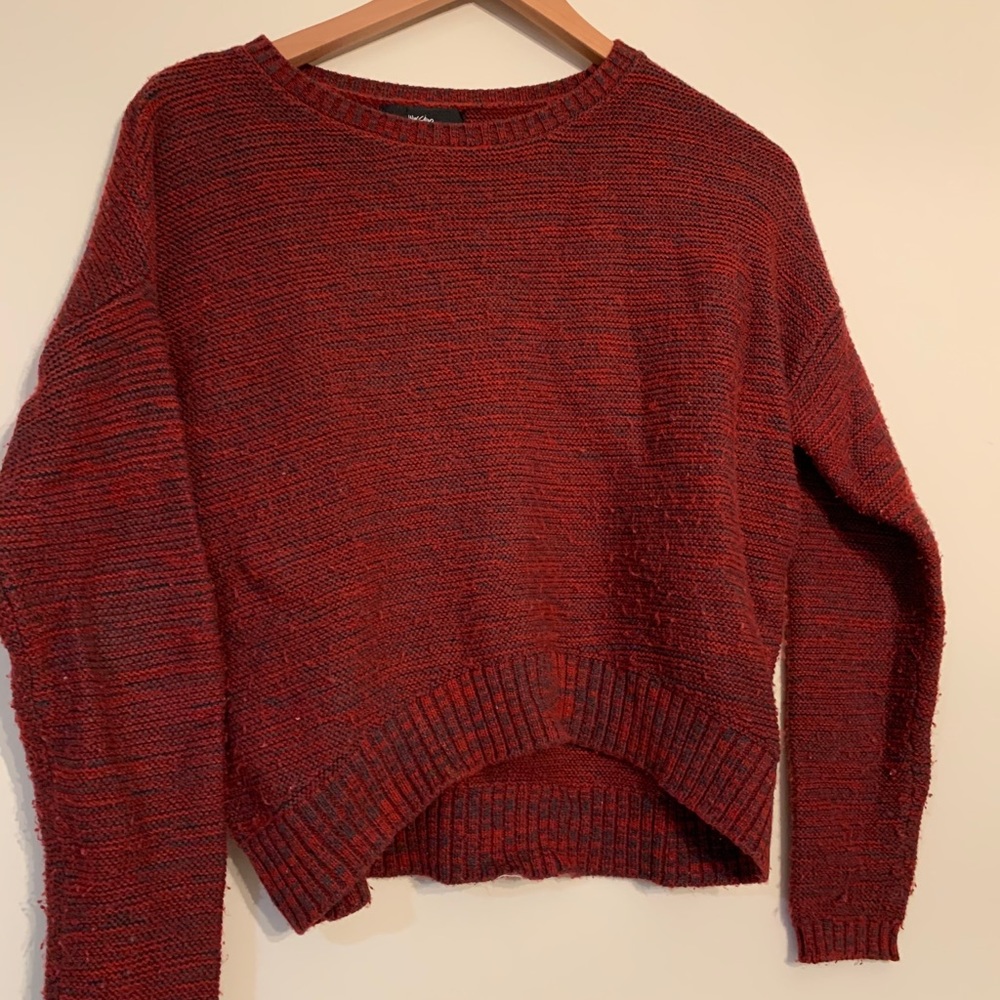 Red Cropped Sweater